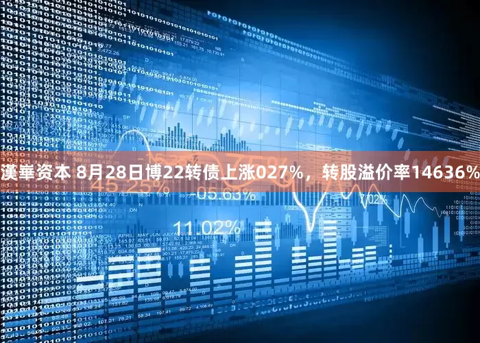 漢崋资本 8月28日博22转债上涨027%，转股溢价率14636%
